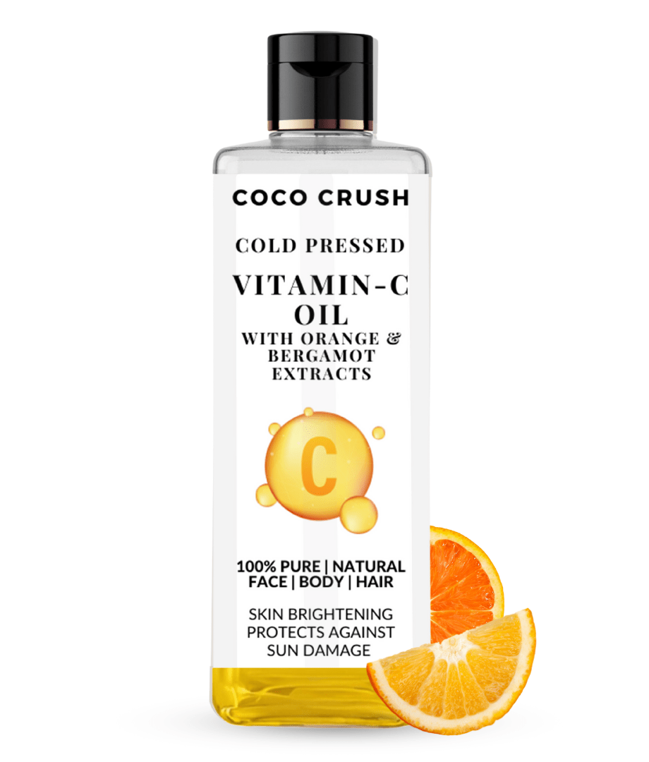Coco Crush Vitamin - C Oil for Skin, Body, Hair Massage - Cold Pressed & 100% Pure - VITCOIL100