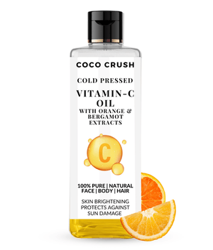 Coco Crush Vitamin - C Oil for Skin, Body, Hair Massage - Cold Pressed & 100% Pure - VITCOIL100