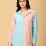 Color Carnival Oversized Shirt - WNT - SK - CLRCN - S