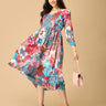 Color Carousel Maternity and Nursing Dress - DRS - SK - CLCRO - S