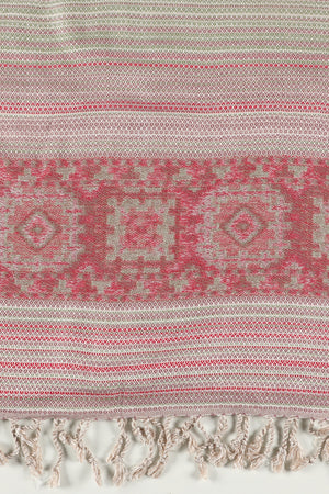 Color Cascade Acrylic Woolen Stole - Pink - WNTSTL - CLCSPNK