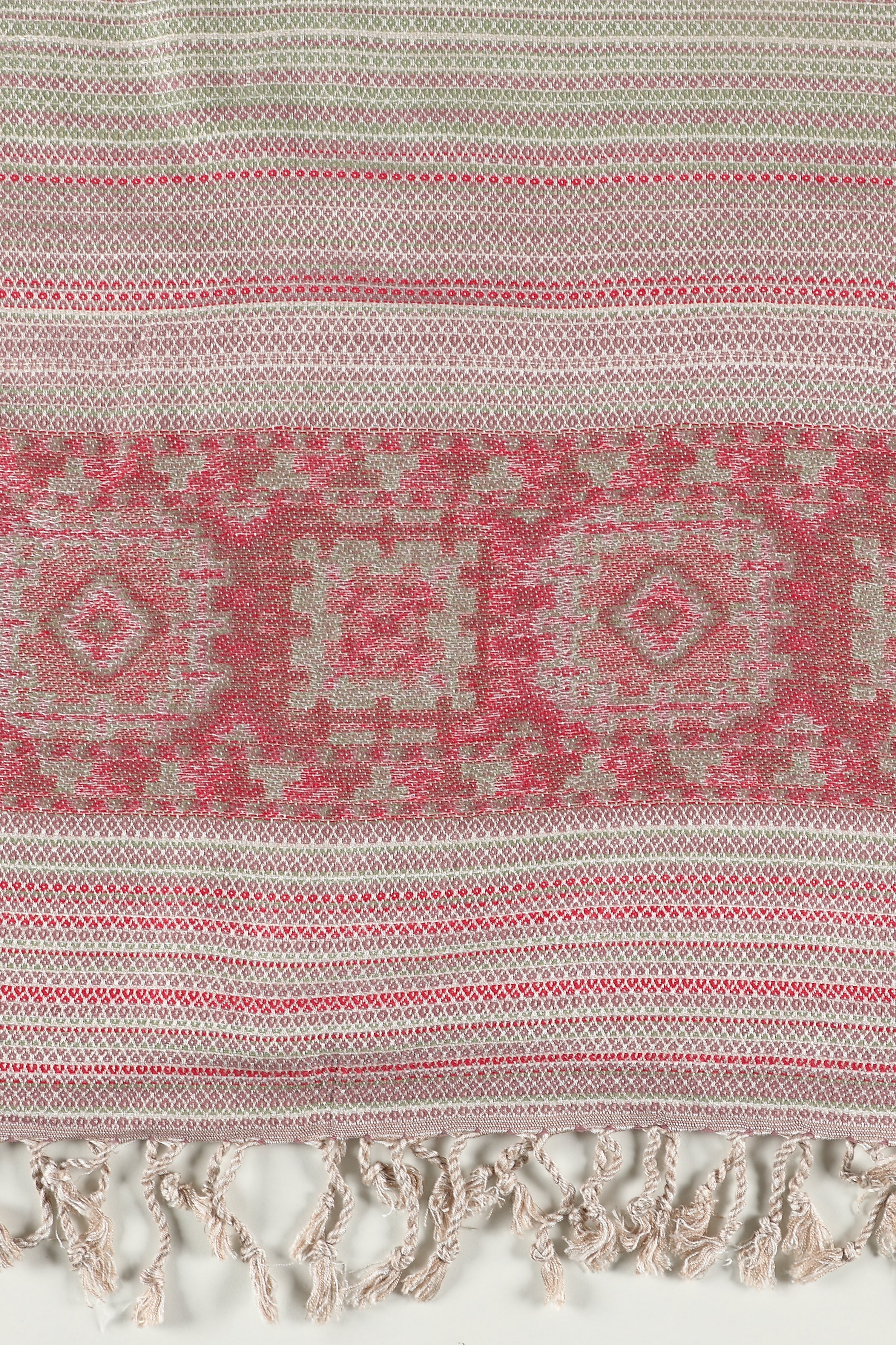Color Cascade Acrylic Woolen Stole - Pink - WNTSTL - CLCSPNK