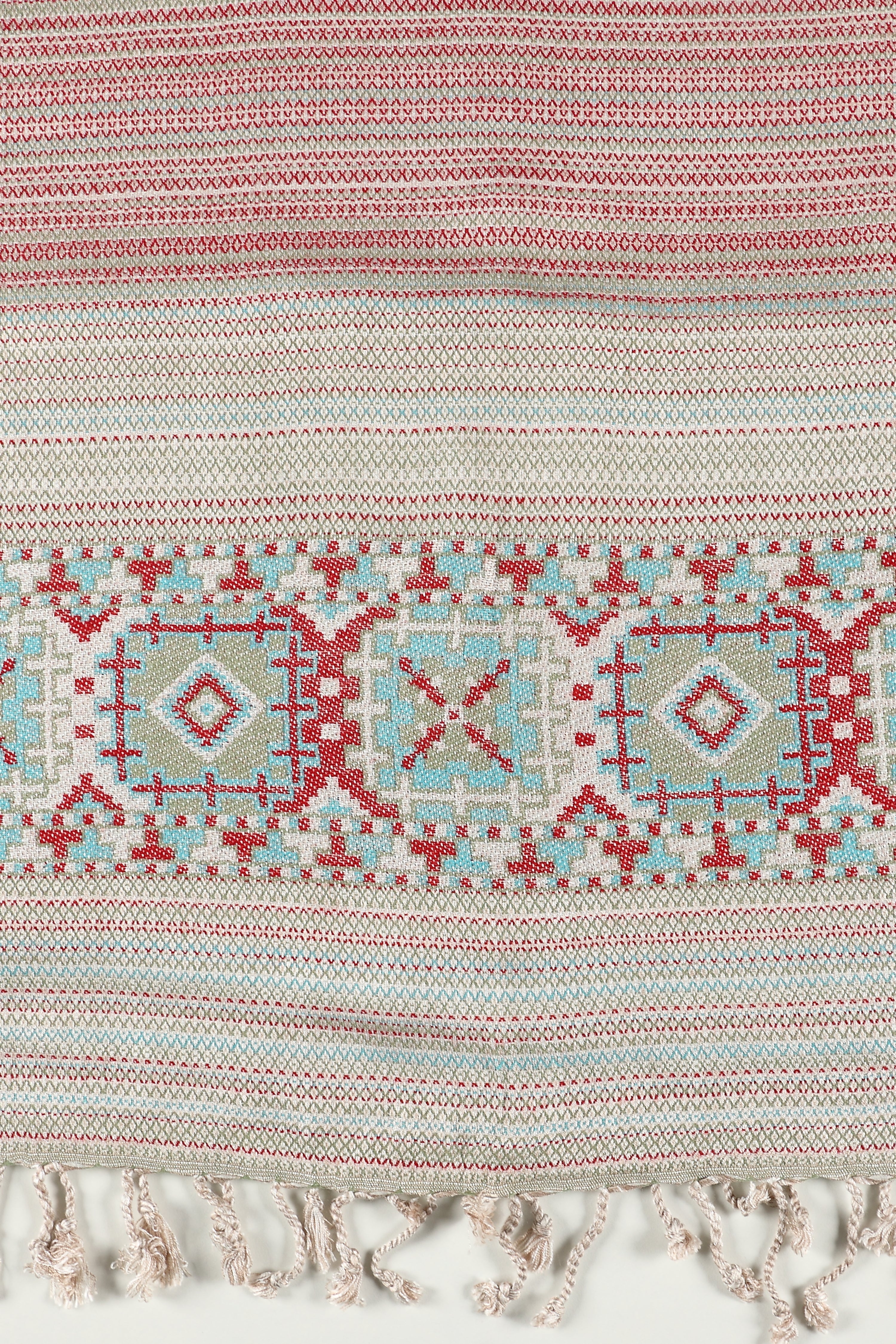 Color Cascade Acrylic Woolen Stoles - Blue - WNTSTL - CLCSBLU