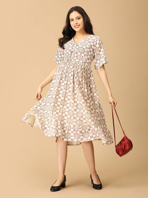 Color Crush Maternity and Nursing Dress - DRS - SK - CLOCR - S