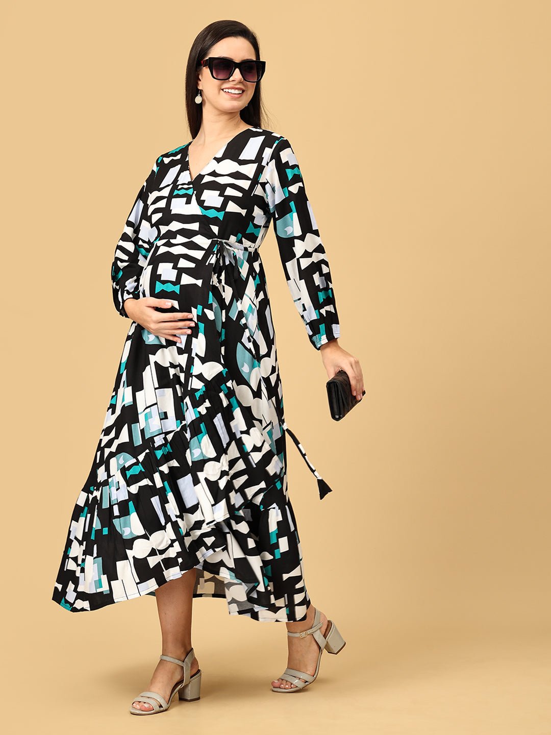 Color Me Black Maternity and Nursing Dress - DRS - SK - CLRME - S