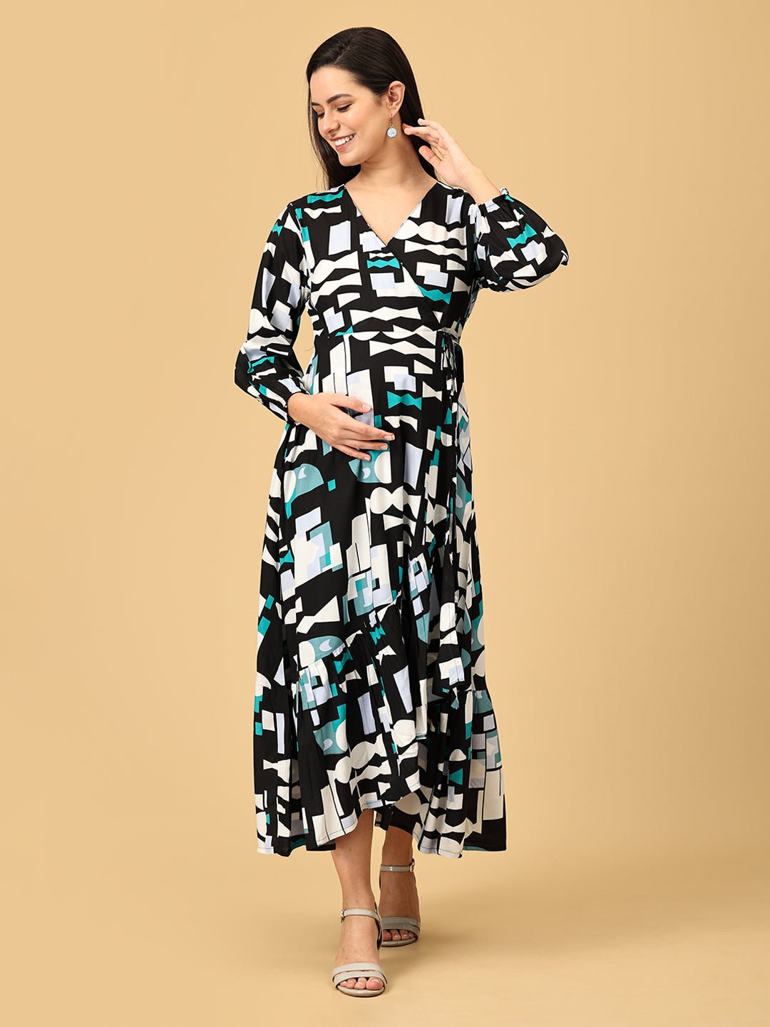Color Me Black Maternity and Nursing Dress - DRS - SK - CLRME - S
