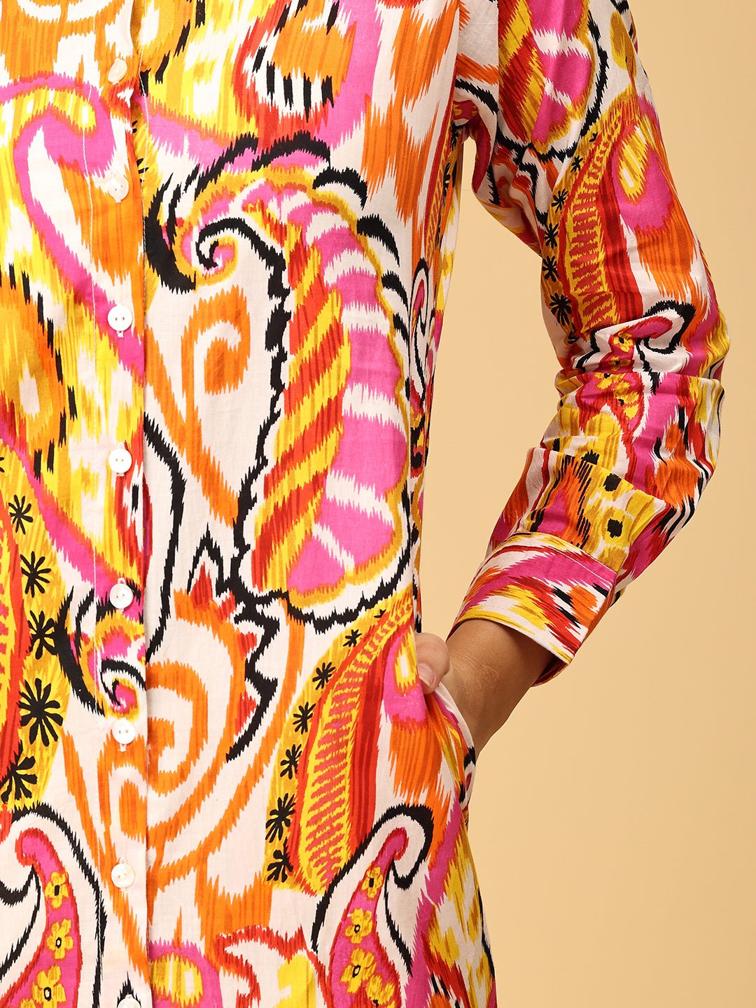 Color Me Crazy Women's Shirt Dress - WES - SK - CLMC - S