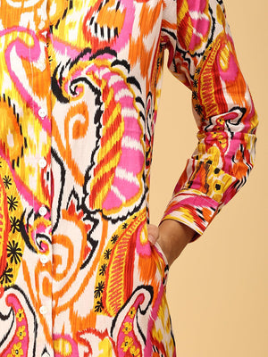 Color Me Crazy Women's Shirt Dress - WES - SK - CLMC - S