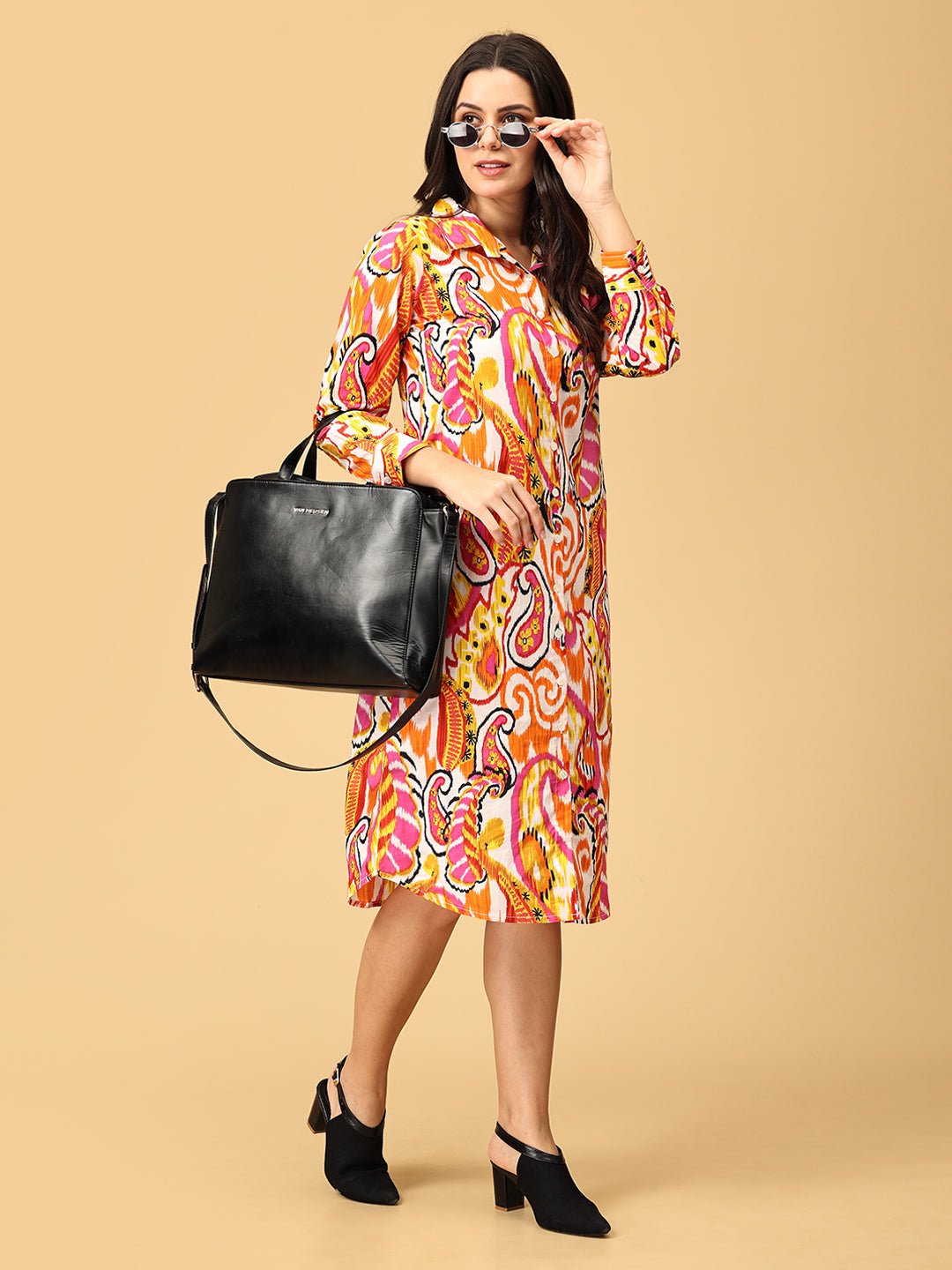Color Me Crazy Women's Shirt Dress - WES - SK - CLMC - S