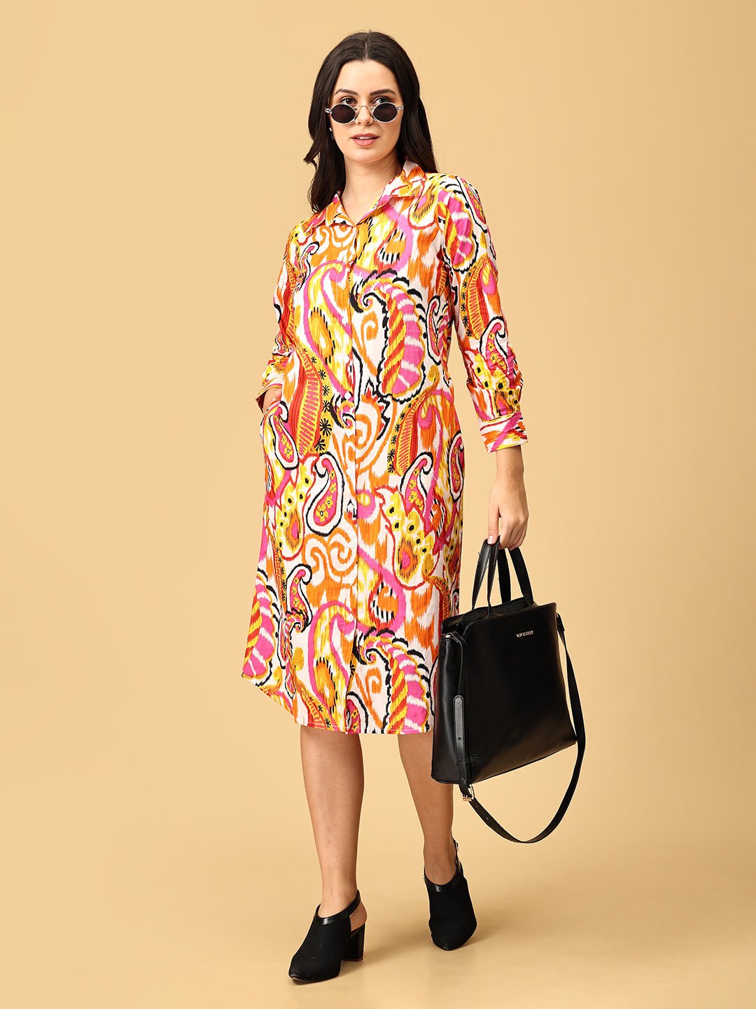 Color Me Crazy Women's Shirt Dress - WES - SK - CLMC - S