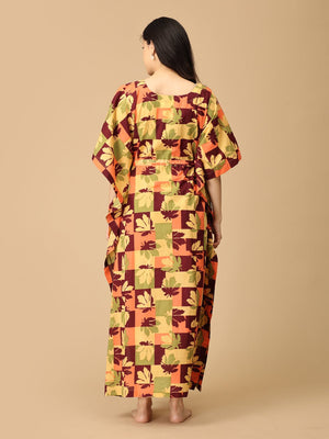 Colors Of Imagination Maternity and Nursing Kaftan Nighty - NW - SK - CLIMG - S