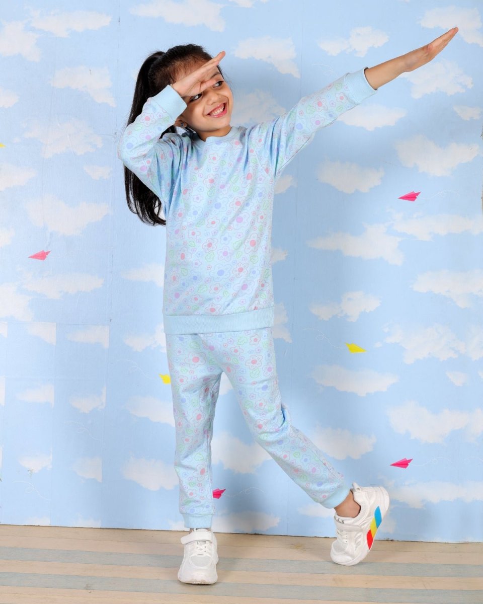 Colourful Daisies Jogger Set - KWW-AN-CDJG-0-6