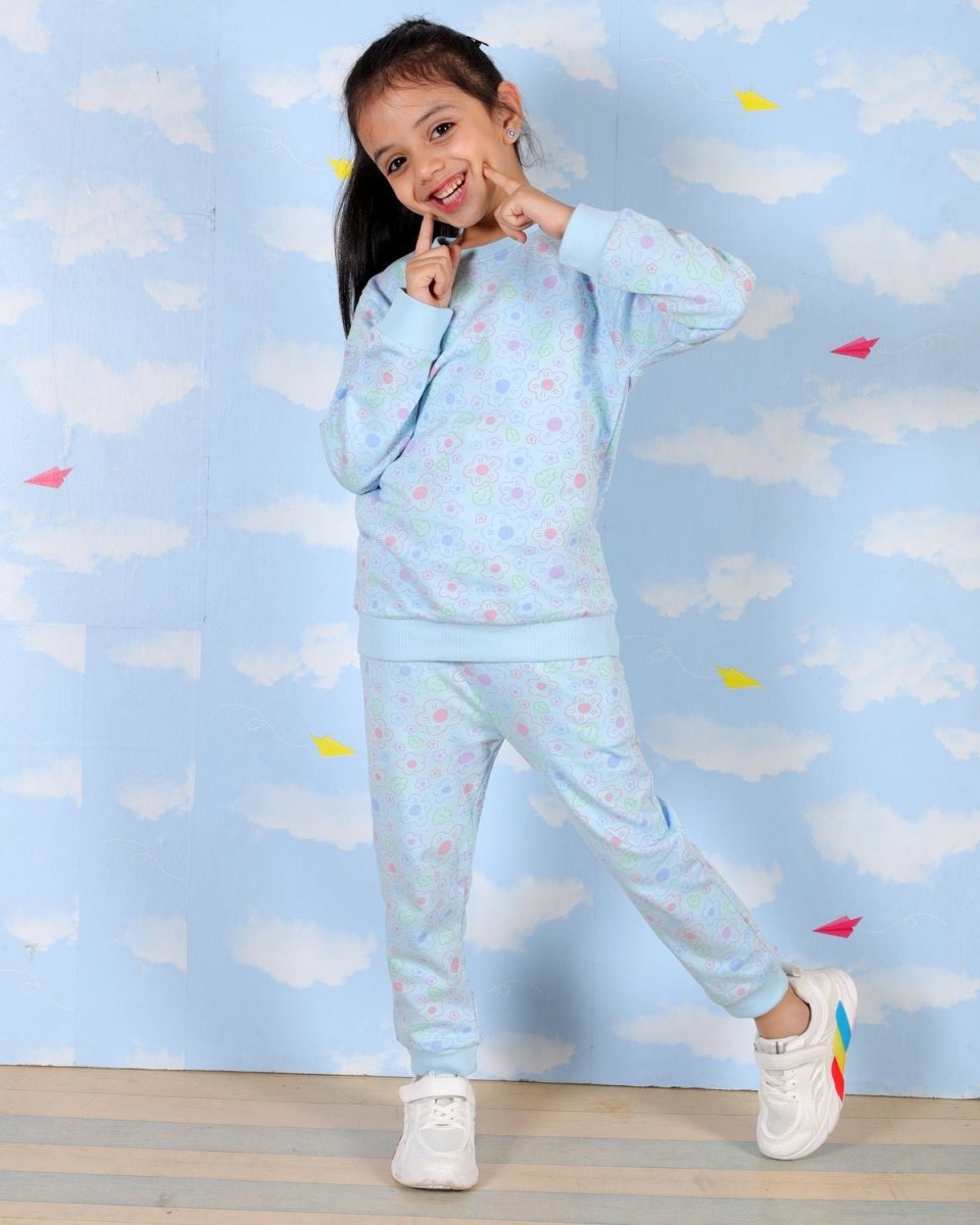 Colourful Daisies Jogger Set - KWW-AN-CDJG-0-6