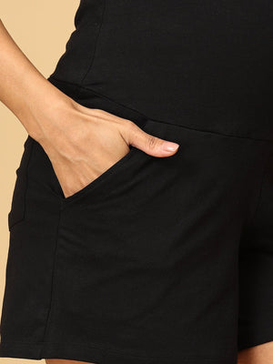 Combo of 2 Comfy Maternity Shorts - MBS - AN - 2 - YB - S