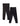 Combo of 2 Girls Full Length Leggings-Black and Brown - GLLG-2-BB-0-6