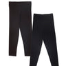 Combo of 2 Girls Full Length Leggings-Black and Brown - GLLG-2-BB-0-6
