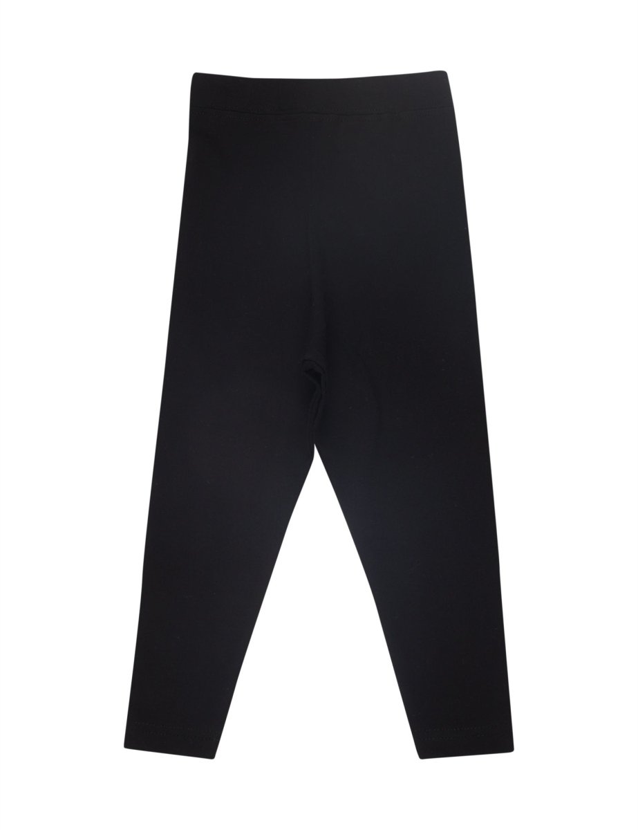Combo of 2 Girls Full Length Leggings-Black and Grey - GLLG-2-BG-0-6