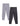 Combo of 2 Girls Full Length Leggings-Charcoal Grey and Grey - GLLG-2-CG-0-6