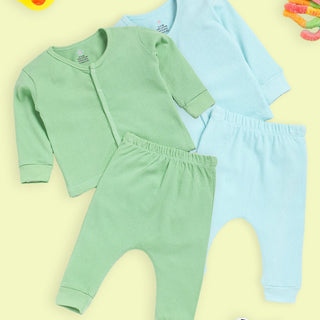 Pastel Blue & Green Infant Set