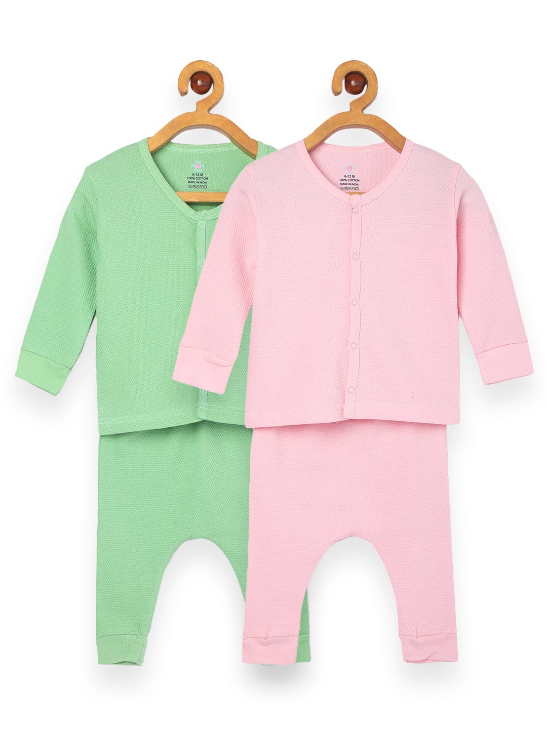 Pastel Pink & Green Infant Set