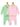 Pastel Pink & Green Infant Set