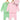 Combo of 2 Infant Sets: Pastel Pink & Green Infant Set