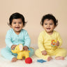 Combo of 2 Infant Sets: Pastel Yellow & Pastel Blue Infant Set - Preemie Infant Set