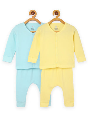 Combo of 2 Infant Sets: Pastel Yellow & Pastel Blue Infant Set - IPS - NT - PYLPB - PM