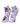 Combo Of 2 Kids Ankle Length Socks:Dear Santa-Pink, Lavender - SOC2-AF-DPLV-6-12