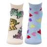 Combo Of 2 Kids Ankle Length Socks:Magic World-Cream, Blue - SOC2-AF-MGCB-6-12