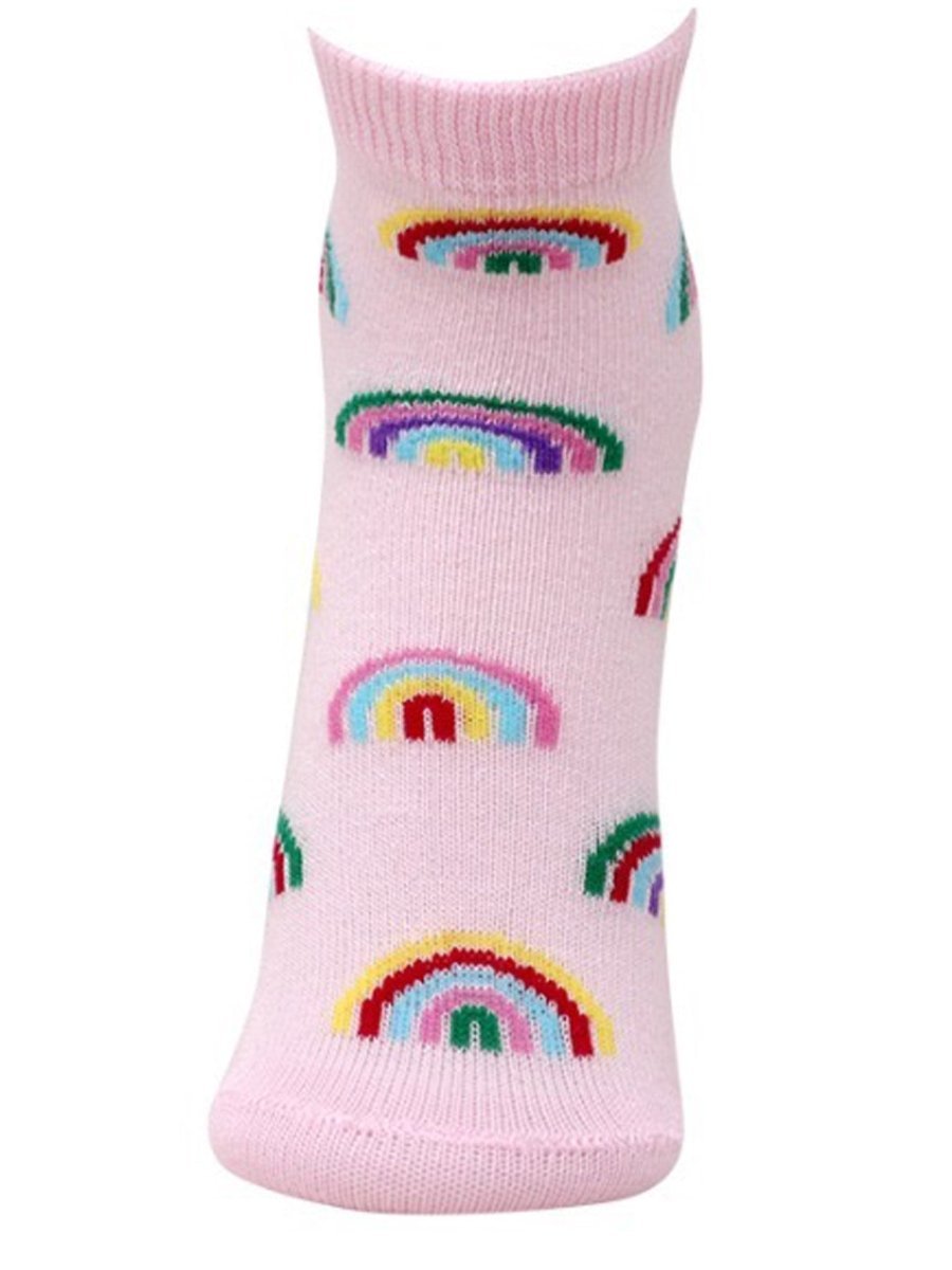 Combo Of 2 Kids Ankle Length Socks:Magic World-Grey, Pink - SOC2-AF-MGGP-6-12