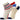 Combo Of 2 Kids Ankle Length Socks:Rider:Off White, Grey - SOC2-AF-RDOG-6-12
