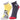Combo Of 2 Kids Ankle Length Socks:Zebra:Yelllow, Ash - SOC2-AF-ZBYL-6-12