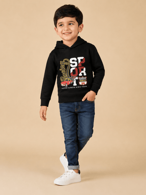 Combo of 2 Kids Hooded Sweatshirts - 0-6-months Kids Winter Hoodies