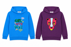 Combo of 2 Kids Hooded Sweatshirts - 0-6-months Kids Winter Hoodies