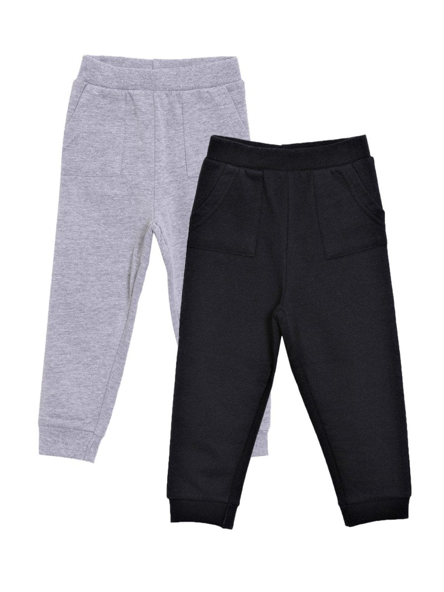 Combo of 2 Sweatpants- Black and Grey - SP-2-BG-0-6