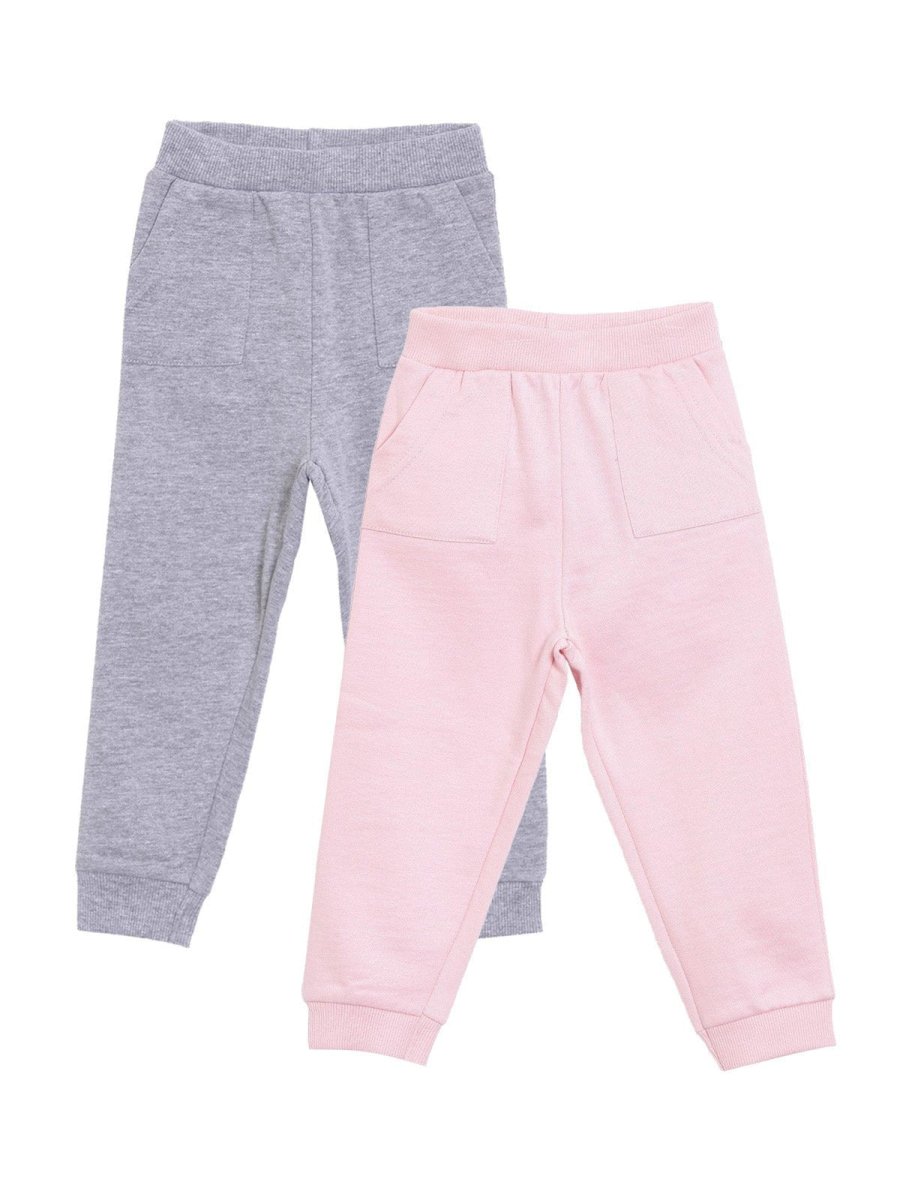 Combo of 2 Sweatpants- Pink and Grey - SP-2-PG-0-6