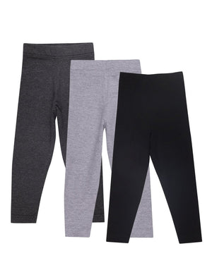 Combo of 3 Girls Full Length Leggings - GLLG - 3 - GCB - 0 - 6