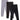 Combo of 3 Girls Full Length Leggings-Black, Brown and Grey - GLLG-3-BBG-0-6
