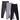 Combo of 3 Girls Full Length Leggings-Grey, Charcoal Grey and Black - GLLG-3-GCB-0-6