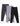 Combo of 3 Girls Full Length Leggings-Grey, Charcoal Grey and Black - GLLG-3-GCB-0-6