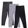 Combo of 3 Girls Full Length Leggings-Grey, Charcoal Grey and Black - GLLG-3-GCB-0-6