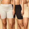Combo Of 3 High Waist Mama Boyshorts - MBSHT3 - GBKBG - S