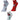 Combo Of 3 Kids Ankle Length Socks:Dear Santa: Grey,Red, Ecru - SOC3-AF-DGRE-6-12