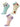 Combo Of 3 Kids Ankle Length Socks:Sweet Berry: Mint, Peach, Lemon - SOC3-AF-MPL-6-12