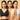 3 models wearing beige, black and grey maternity nursing sleep bra from the Mom Store