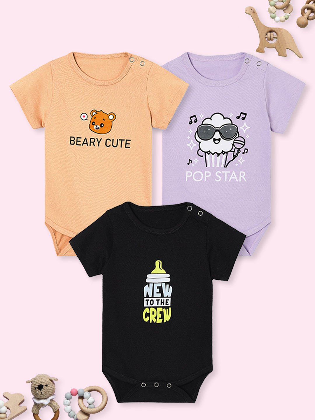 Combo of 3 Onesie: Style B - ONC3 - PSBCNC - PM