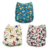 Combo of 3 Reusable Diapers- Option 10 - DPR-3-LCTR-3-3