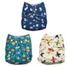 Combo of 3 Reusable Diapers- Option 12 - DPR-3-LOSC-3-3