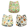 Combo of 3 Reusable Diapers- Option 13 - DPR-3-TPHE-3-3